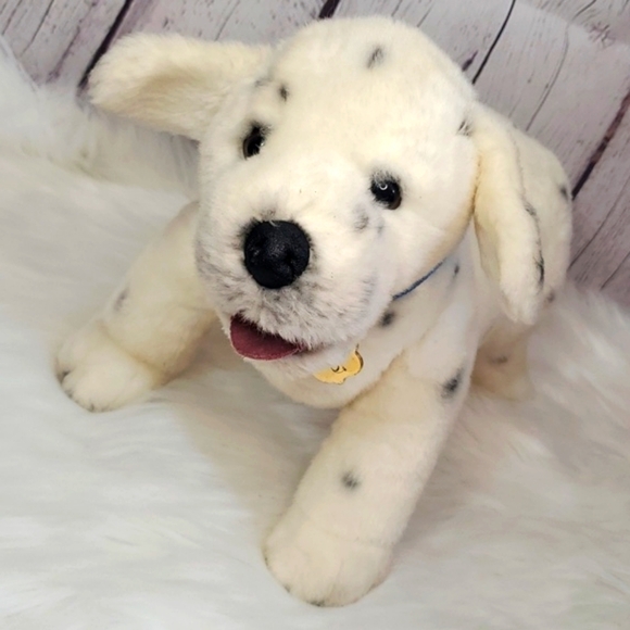 Realistic Dalmatian My Twinn Poseable Pets Collar & Metal Tag 19" Plush Stuffed - Picture 4 of 17